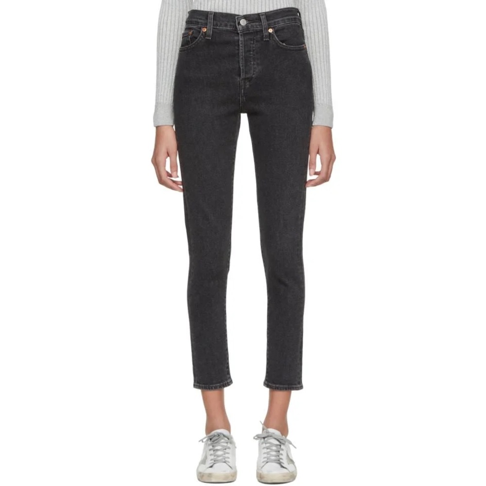 Levis Women's Black Wedgie Skinny Jeans | 28
